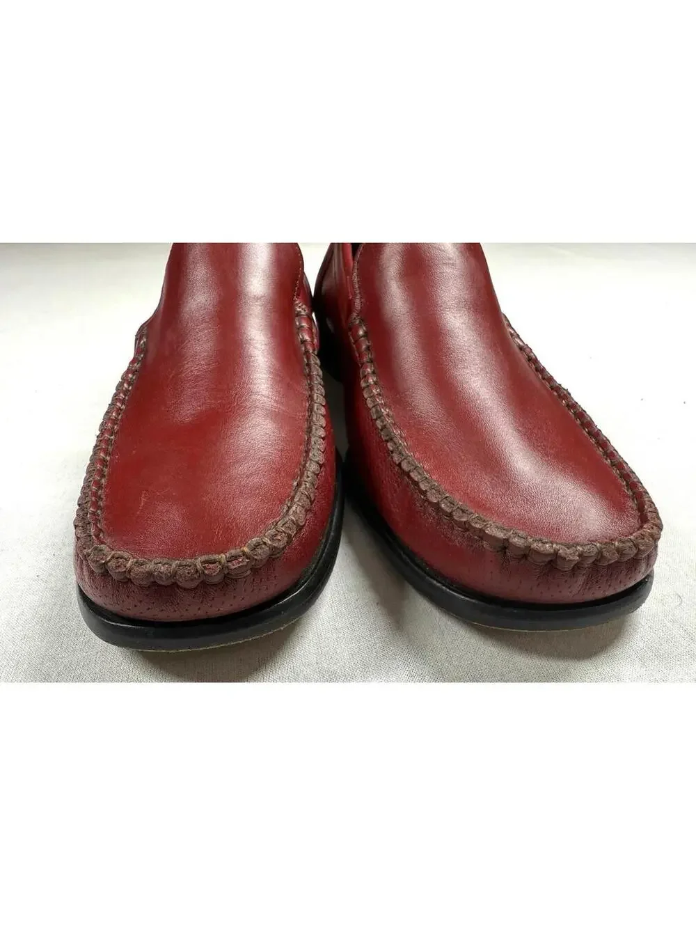 Vineyard‎ Sandro Moscoloni Murray Loafer Driver Men Sz 9.5 Red Leather Slip On